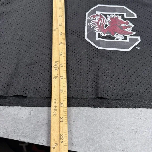 South Carolina Gamecocks Crop Jersey Women XL Black Mesh Baggy Oversized Sports - Picture 6 of 10